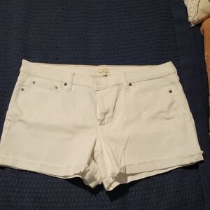 J. Crew White Jean Shorts